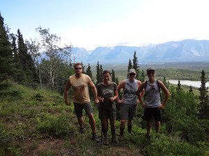 Wrangell-St. Elias - Family Photo on a random trail on the side of the road