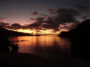American Samoa - Sunrise View Outside of Our Hotel Room