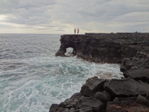 Hawai'i Volcanoes - Boys on the Puna Coast Trail Ocean 1