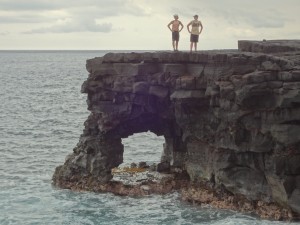 Hawai'i Volcanoes - Boys on the Puna Coast Trail Ocean 2