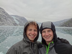 Glacier Bay - Boys at John Hopkins Glacier