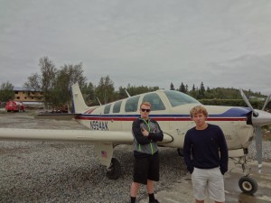 Katmai - Boys in Front of the Plane