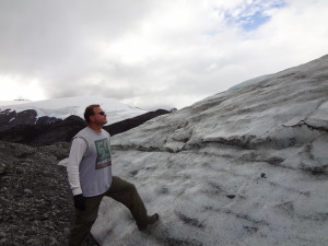 Kenai Fjords - Dad on the Harding Icefield