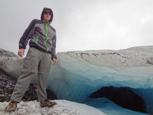 Kenai Fjords - Winston on the Harding Icefield 1
