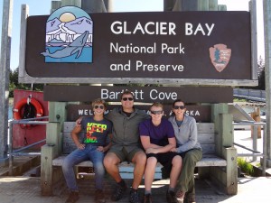 Glacier Bay - Family Sign at Bartlett Cove