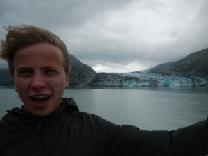 Glacier Bay - Luke at Lamplugh Glacier