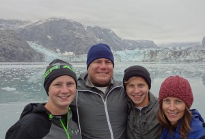 Glacier Bay - Family at John Hopkins Glacier